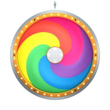 renkli Çarkıfelek tarzda grafikle burgu