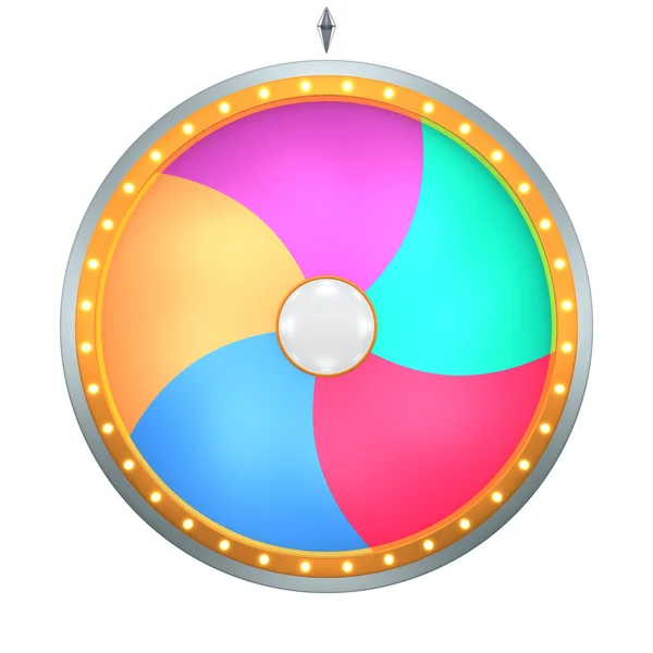 Twirl graphic with colorful style in wheel of fortune — Stock Photo, Image