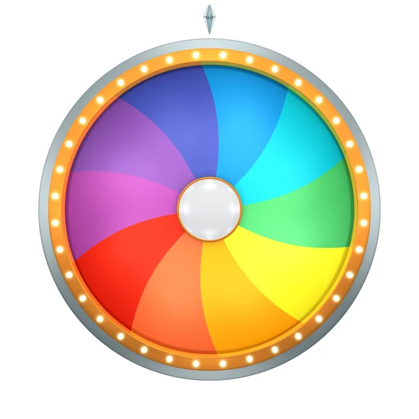 Gráfico giratorio con estilo colorido en la rueda de la fortuna —  Fotos de Stock