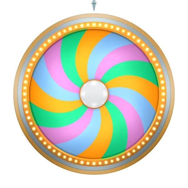 twirl graphic with colorful style in wheel of fortune