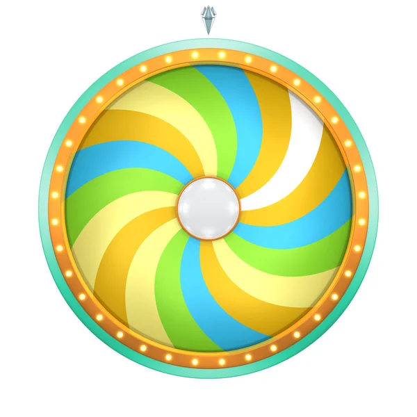 Twirl graphic with colorful in wheel of fortune — Stock Photo, Image