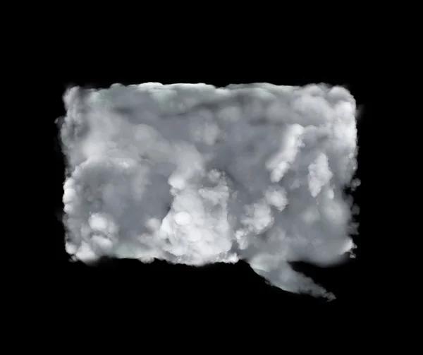 Nube icono de conversación con forma de rectángulo —  Fotos de Stock