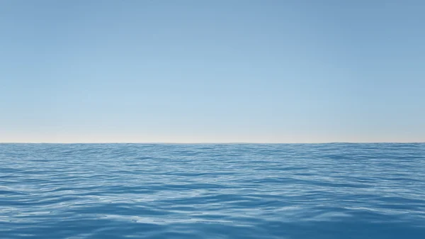 Oceano céu limpo — Fotografia de Stock