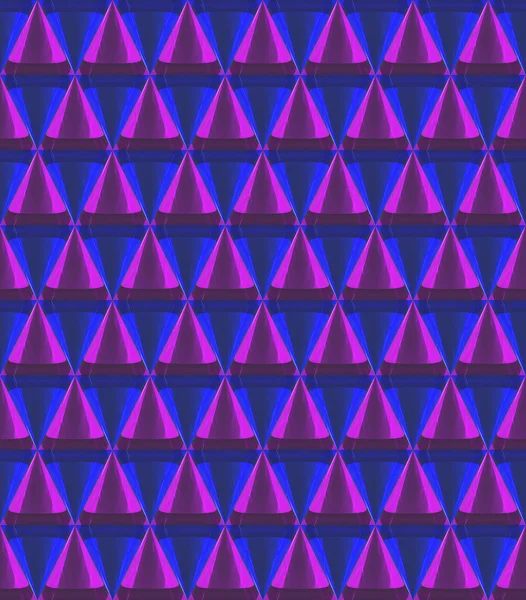 3d patrón de cono de cristal —  Fotos de Stock