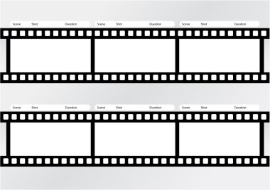 profesyonel film şeridi film şeridi şablonu