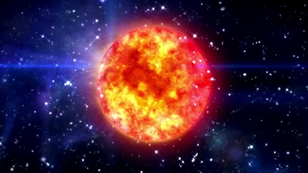 Soleil dans l'espace bleu 