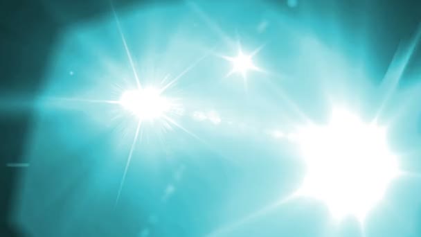 Lens flare animated background — Stock Video