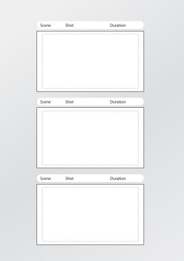 Film şeridi şablon dikey x 3 Merkezi