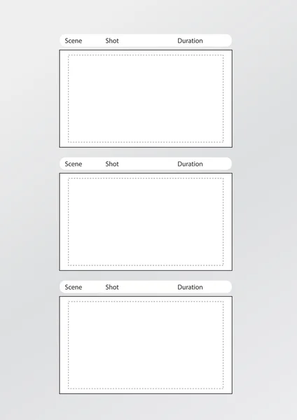 Storyboard template vertical x3 center — Stock Vector