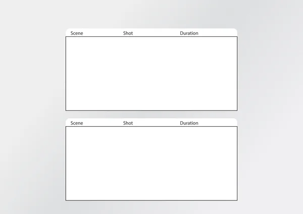 Modèle de storyboard film x2 — Image vectorielle