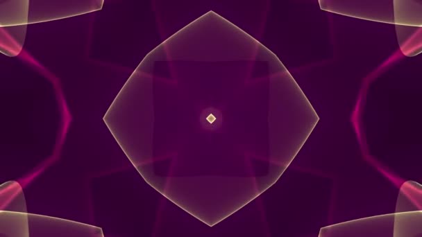 Red graphic dimension kaleidoscope — Stock Video