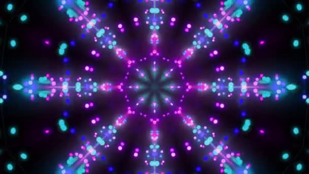 Disco background kaleidoscope effect — Stock Video