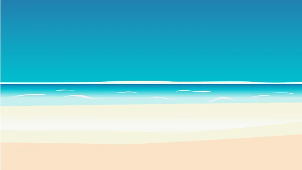 Playa del amanecer — Vector de stock