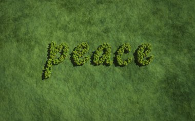 Barış ağaçlar tarafından oluşturulmuş