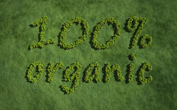 100 percent organic created by trees — Stock Photo, Image