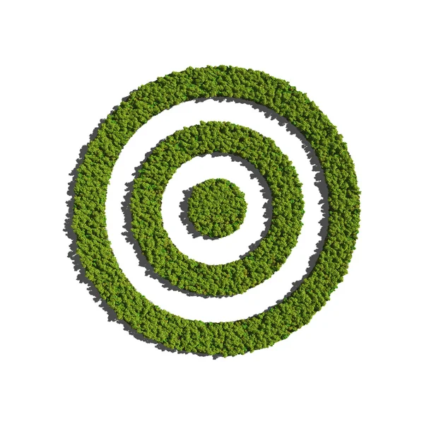 Target created by trees — Stock Photo, Image