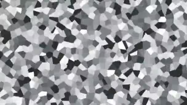 Stor oregelbunden form mönster bakgrund vit snabb — Stockvideo