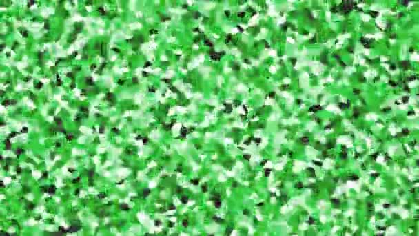 Irregular shape pattern background green fast HD — Stock Video