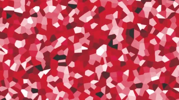 Large irregular shape pattern background red — Stock Video