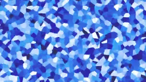 Large irregular shape pattern background blue fast — Stock Video