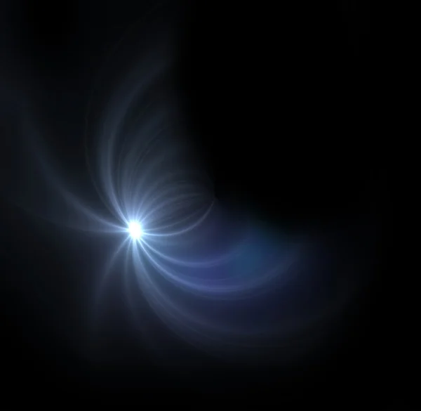 Light expose half ring flare — Stock Photo, Image