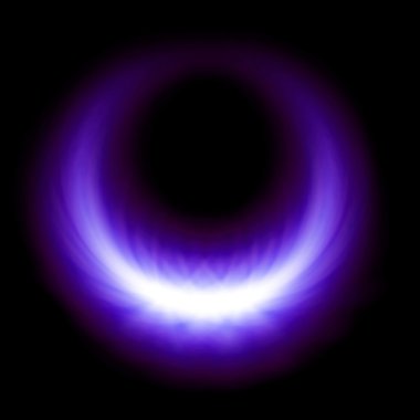 purple glow burning ring flare