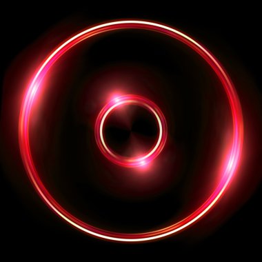 red Lens ring flares double circle