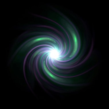 twirl of green expose flare