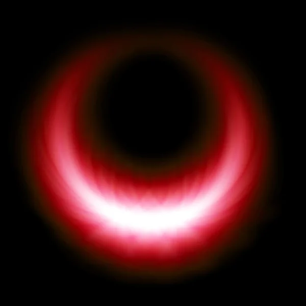 Red glow burning ring flare — Stockfoto