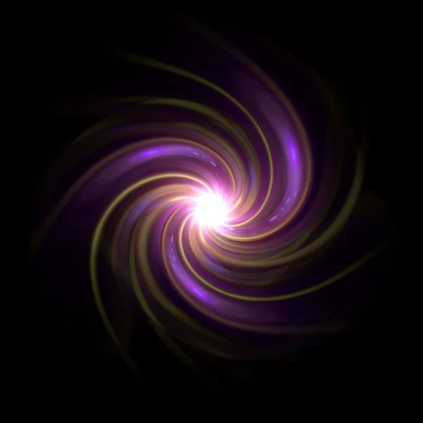 Twirl of flare expose purple glow — Stock Photo, Image