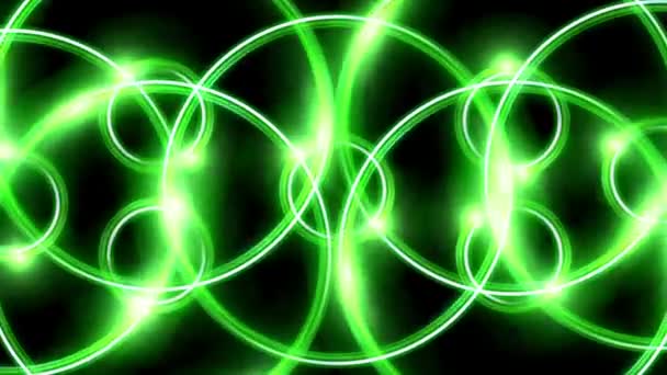 Δαχτυλίδι φωτοβολίδα επικάλυψη μοτίβο πράσινο Hd — Αρχείο Βίντεο