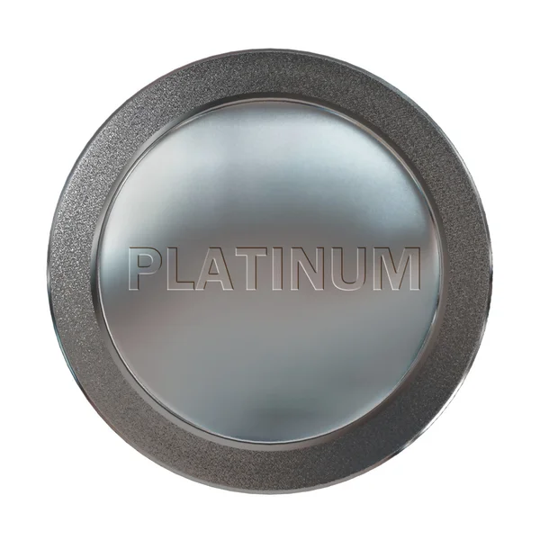 Prizes platinum coin medal — Stock Photo, Image