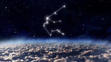 11 Kova Astroloji alanı beyaz