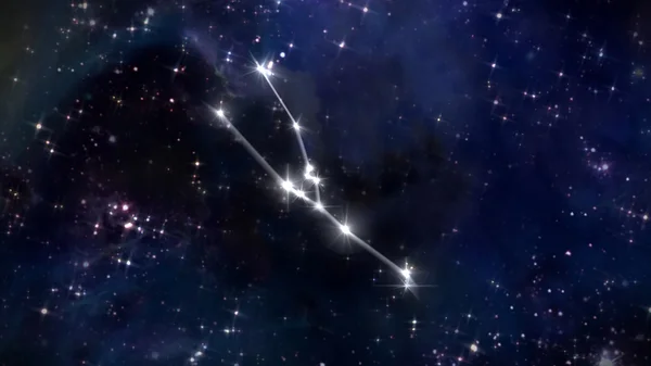 2 αστέρων Taurus Ωροσκόπιο λευκό — Φωτογραφία Αρχείου