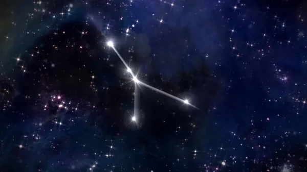 4 Рак Гороскоп звезда белая — стоковое фото