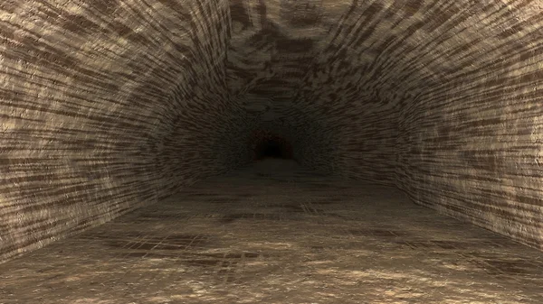Tunnel gelber Felsen — Stockfoto