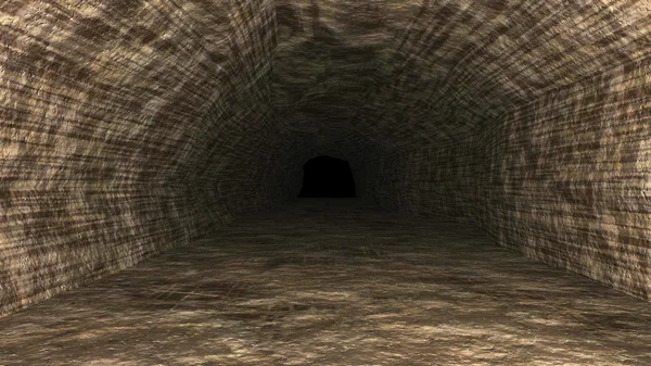 Tmavý tunel — Stock fotografie