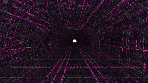 Elektrische tunnel roze — Stockfoto
