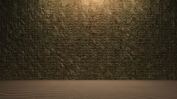Fundo de parede de rocha com fragmentos de terra — Fotografia de Stock
