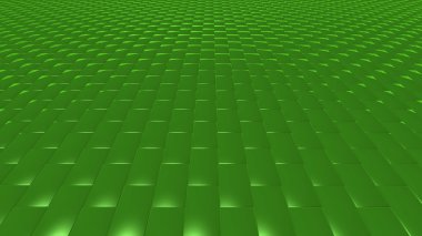 3D soyut zümrüt yeşili desen tuğla açık