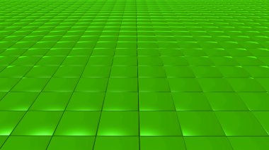 3D soyut zümrüt yeşili desen kare açık