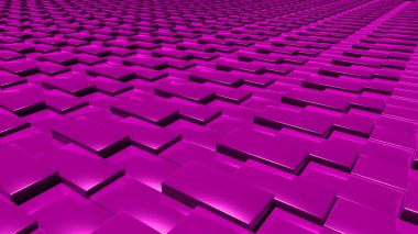 3D soyut macenta desen katmanı