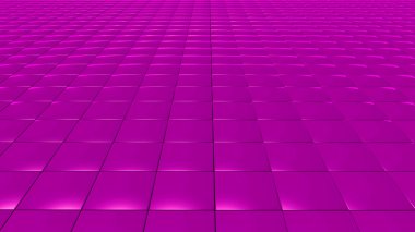 3D soyut macenta desen kare açık