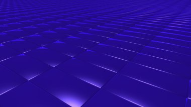 3D soyut lacivert dikdörtgen