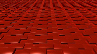 3D soyut kırmızı desen katmanı açık