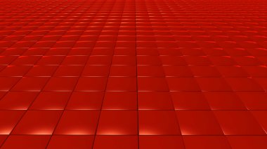 3D soyut kırmızı desen kare açık
