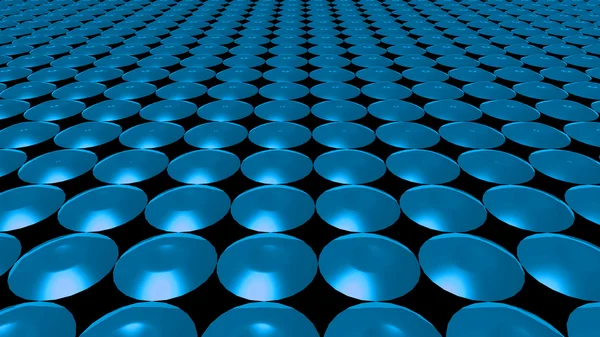 3D abstraktní vzor modrý kruh přední — Stock fotografie