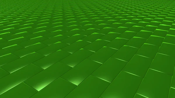 3D abstrait Emeraude motif vert brique — Photo