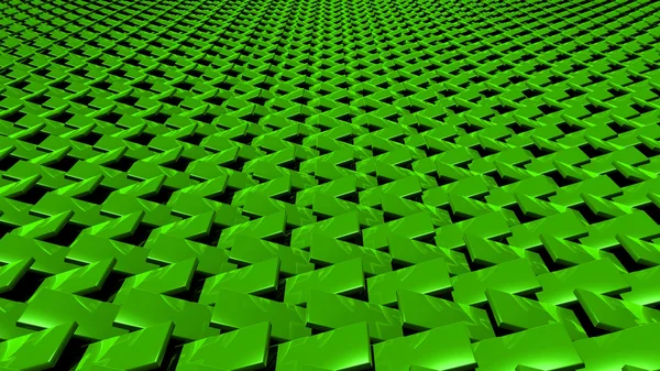3D abstracto verde esmeralda cremallera patrón frontal — Foto de Stock