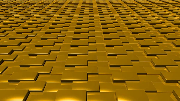 3D abstracto patrón de oro capa frontal — Foto de Stock